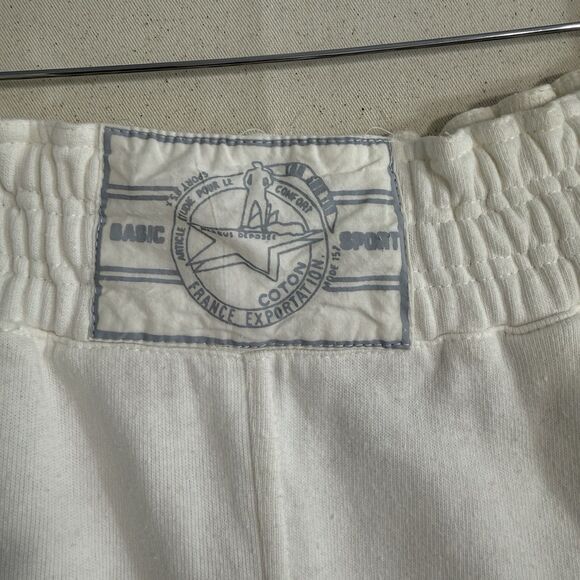 Vtg 80s Ton Sur Ton Sweat Pants Women Size Small/Medium Off-White *yellow stain - Picture 6 of 11